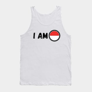 Indonesian Heritage Indonesia Roots Family DNA Flag Design Tank Top